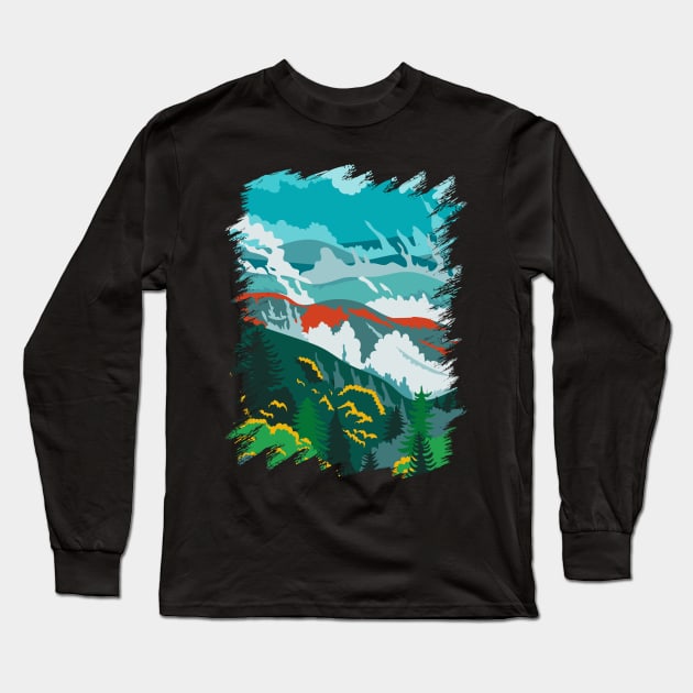 Great Smoky Mountains National Park Long Sleeve T-Shirt by ArtisticParadigms